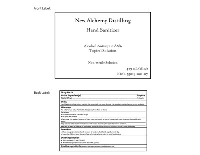 473 mL Label (Na 16 Oz Hand Sanitizer Label)